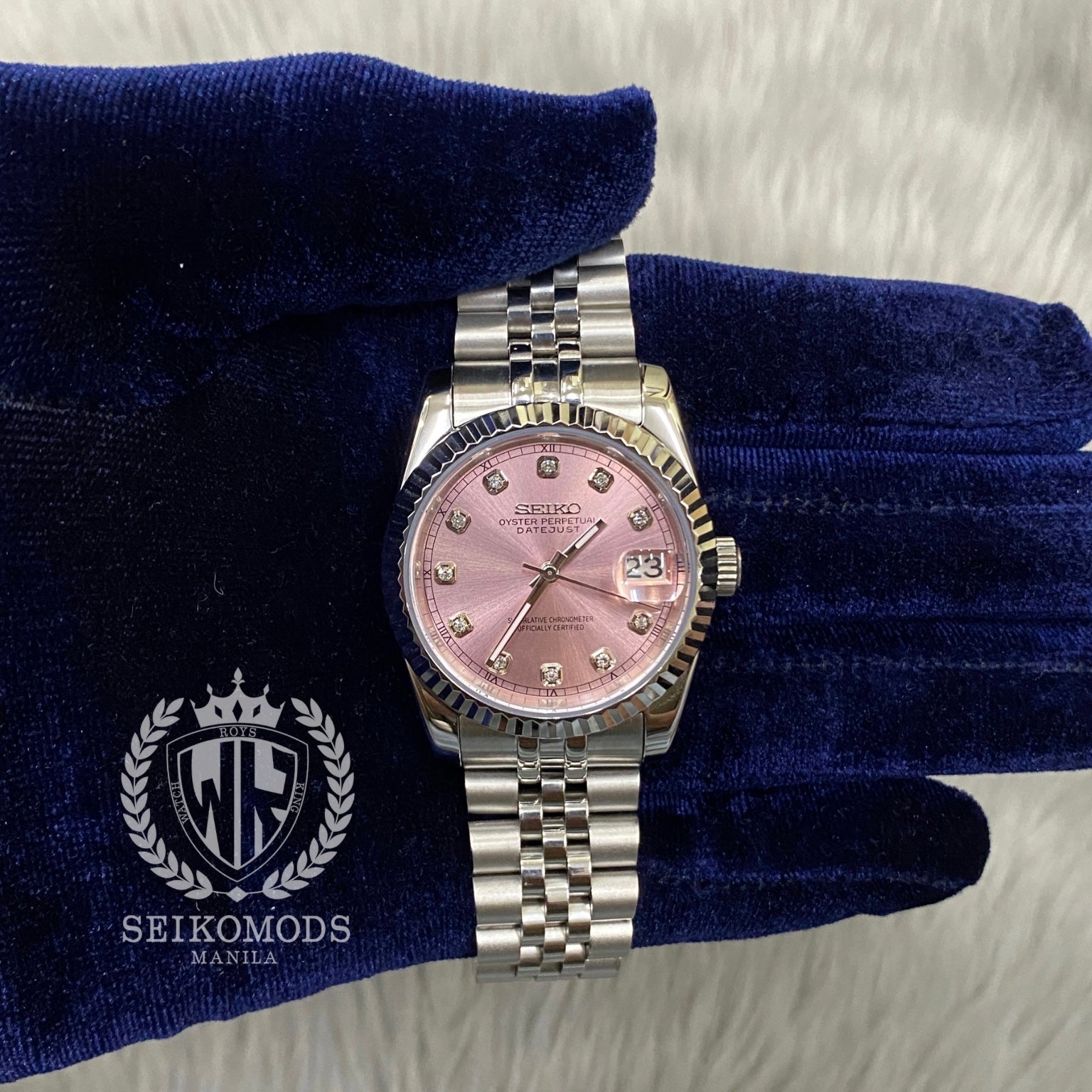 Datejust 31mm Pink Gold Steel Salmon Dial