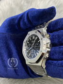 BLACK SILVER ROYAL OAK CHRONO 41