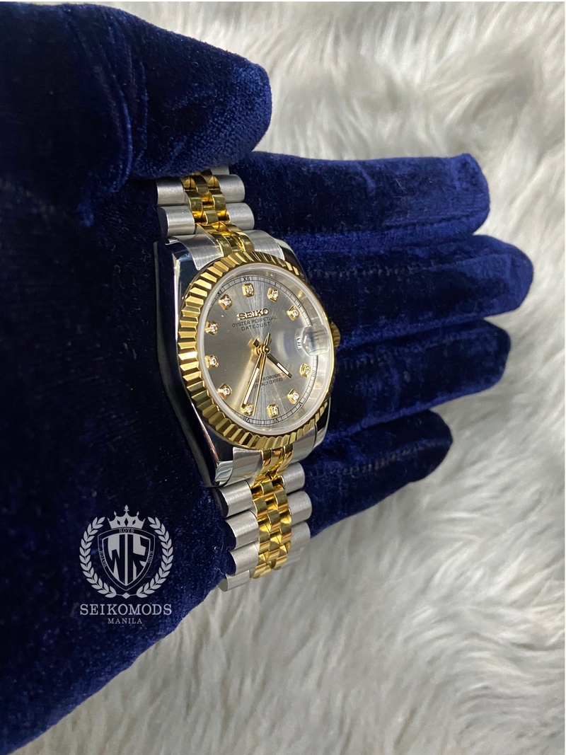 WHITE GOLD DIAMOND DATEJUST FLUTED 36 & 39