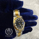 BLACK GOLD DIAMOND DATEJUST FLAT 36 & 39