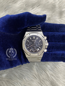 BLACK SILVER ROYAL OAK CHRONO 41