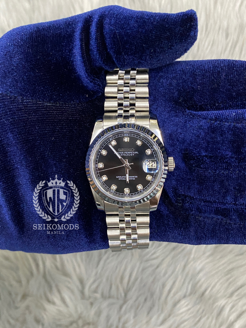 BLACK DIAMOND DATEJUST FLUTED 36 & 39