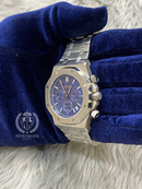 BLUE SILVER ROYAL OAK CHRONO 41