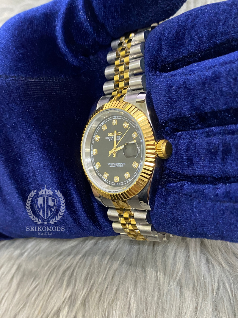 BLACK GOLD DIAMOND DATEJUST FLUTED 36 & 39
