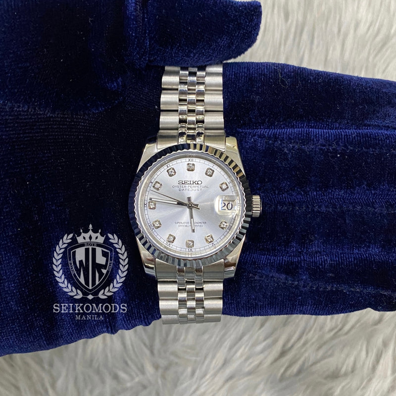 WHITE DIAMOND DATEJUST FLUTED 36 & 39