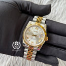 WHITE GOLD DATEJUST FLUTED 36 & 39 (ROMAN NUMERAL)