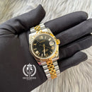 BLACK GOLD DATEJUST FLUTED 36 & 39 (ROMAN NUMERAL)