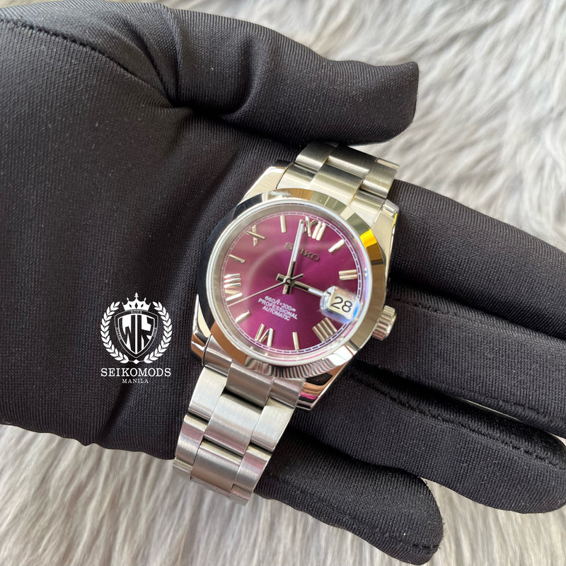 VIOLET DATEJUST FLAT 36 & 39 (ROMAN NUMERAL)