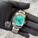 AQUA BLUE DATEJUST FLAT 36 & 39 (ROMAN NUMERAL)