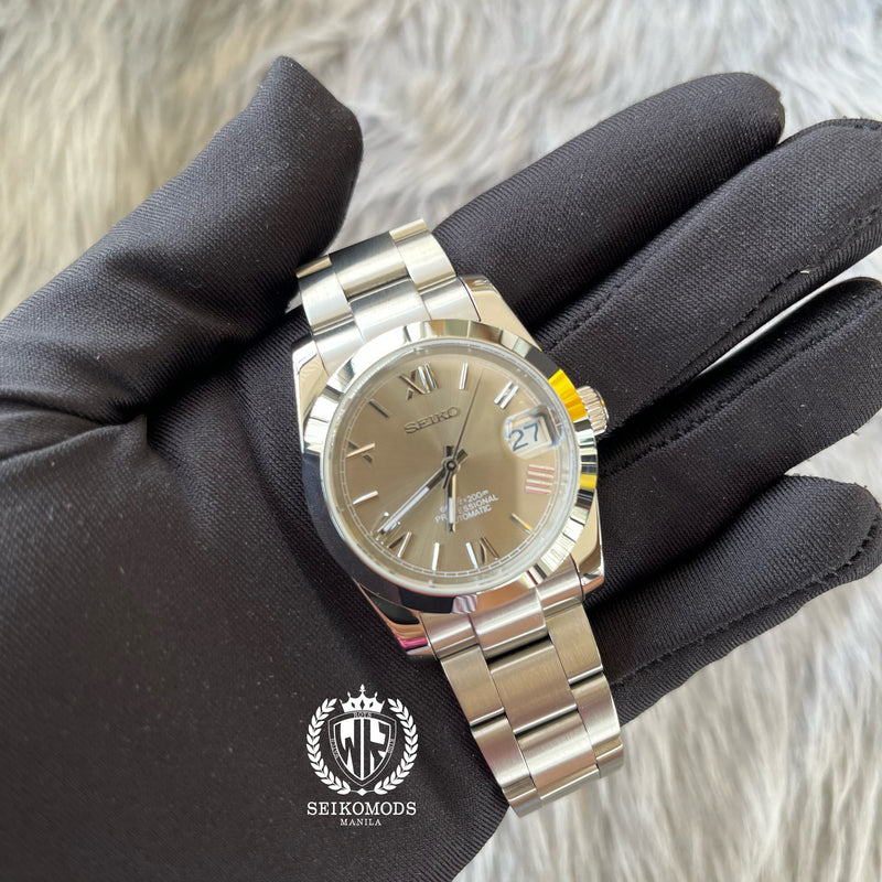 SILVER DATEJUST FLAT 36 & 39 (ROMAN NUMERAL)