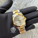 WHITE GOLD DATEJUST FLAT 36 & 39 (ROMAN NUMERAL)