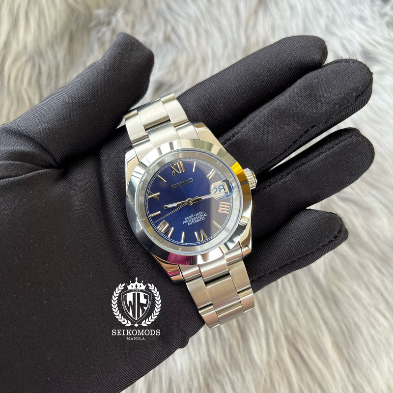 DARK BLUE DATEJUST FLAT 36 & 39 (ROMAN NUMERAL)