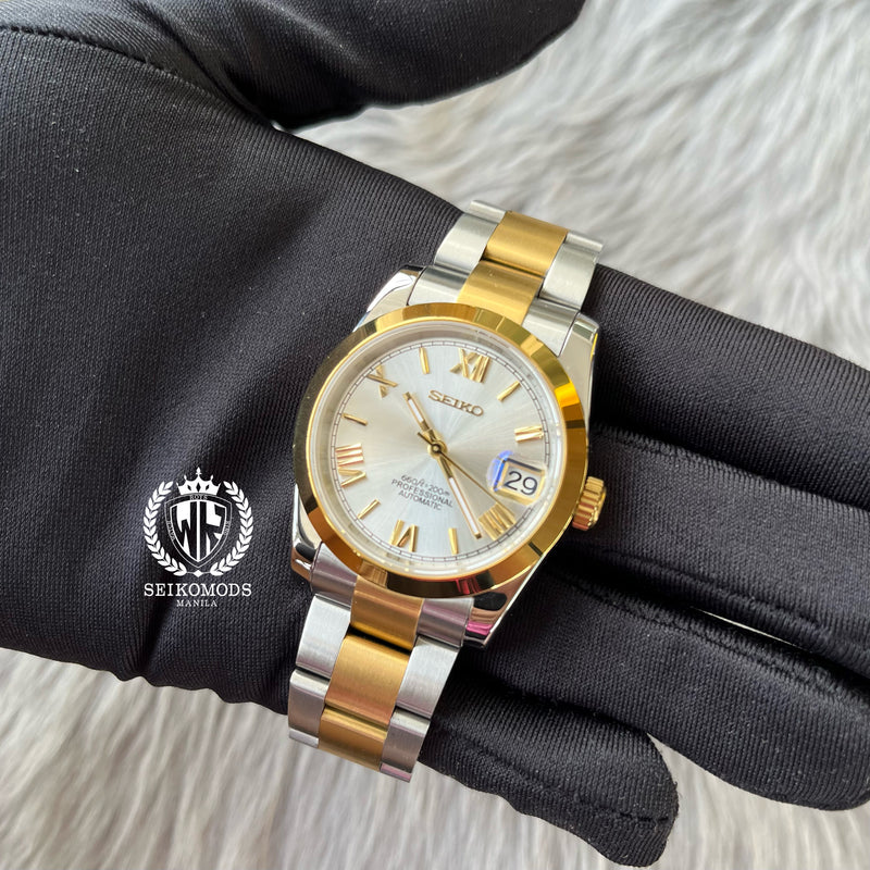 WHITE GOLD DATEJUST FLAT 36 & 39 (ROMAN NUMERAL)