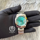 AQUA BLUE DATEJUST FLAT 36 & 39 (ROMAN NUMERAL) - SEIKOMODS MANILA