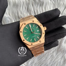 GREEN ROYAL OAK ROSEGOLD 41 - SEIKOMODS MANILA