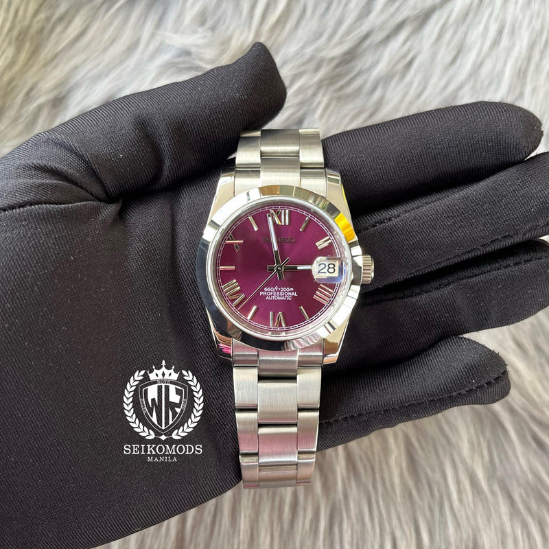 HIS&HERS VIOLET DATEJUST FLAT 36 & 39 (ROMAN NUMERAL) - SEIKOMODS MANILA