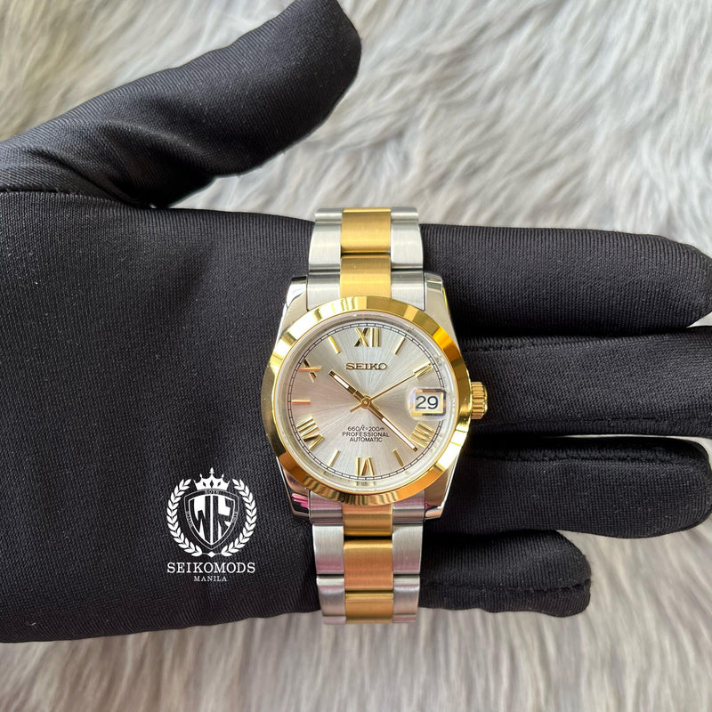 HIS&HERS WHITE GOLD DATEJUST FLAT 36 & 39 (ROMAN NUMERAL) - SEIKOMODS MANILA