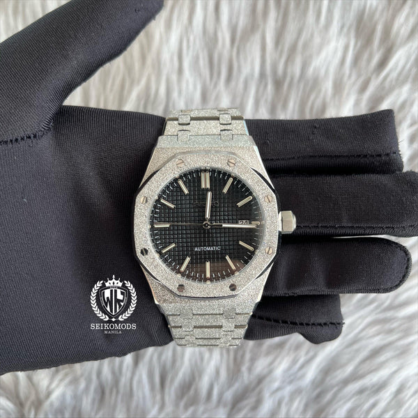 ICED BLACK ROYAL OAK SILVER 41 - SEIKOMODS MANILA