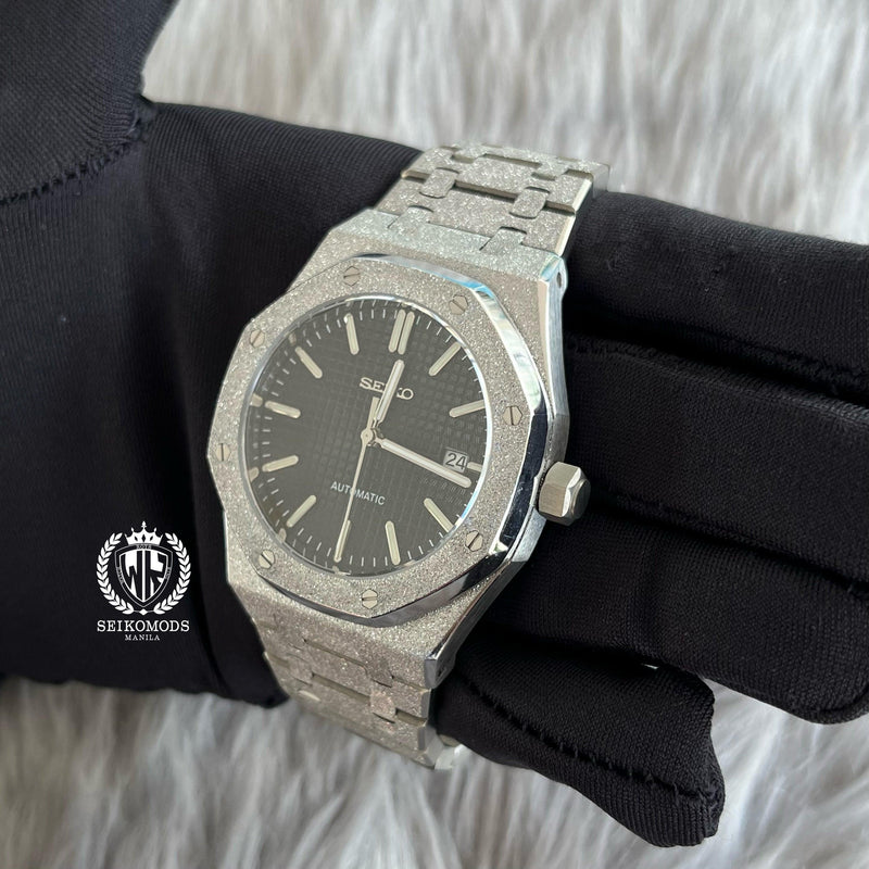 ICED BLACK ROYAL OAK SILVER 41 - SEIKOMODS MANILA