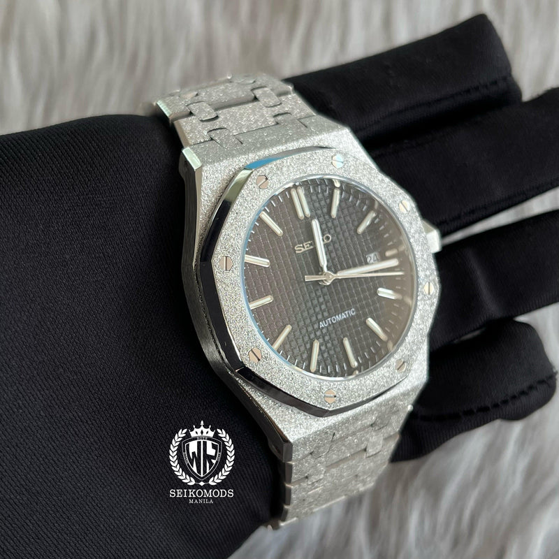 ICED BLACK ROYAL OAK SILVER 41 - SEIKOMODS MANILA