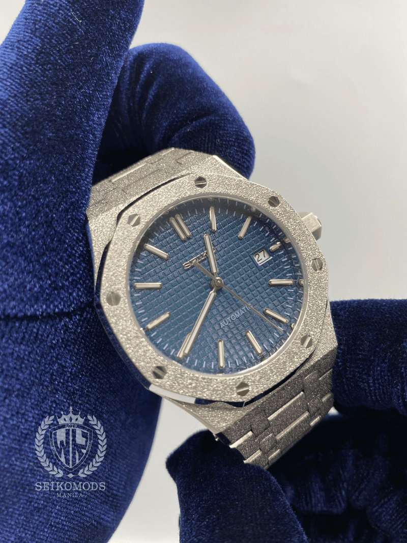 ICED BLUE ROYAL OAK SILVER 41 - SEIKOMODS MANILA