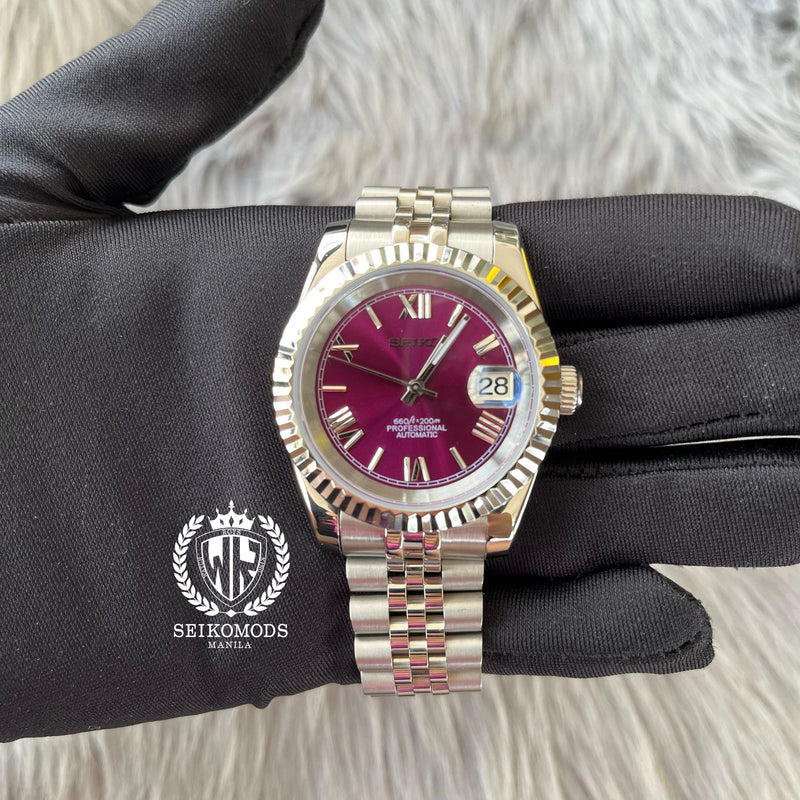 VIOLET DATEJUST FLUTED 36 & 39 (ROMAN NUMERAL) - SEIKOMODS MANILA